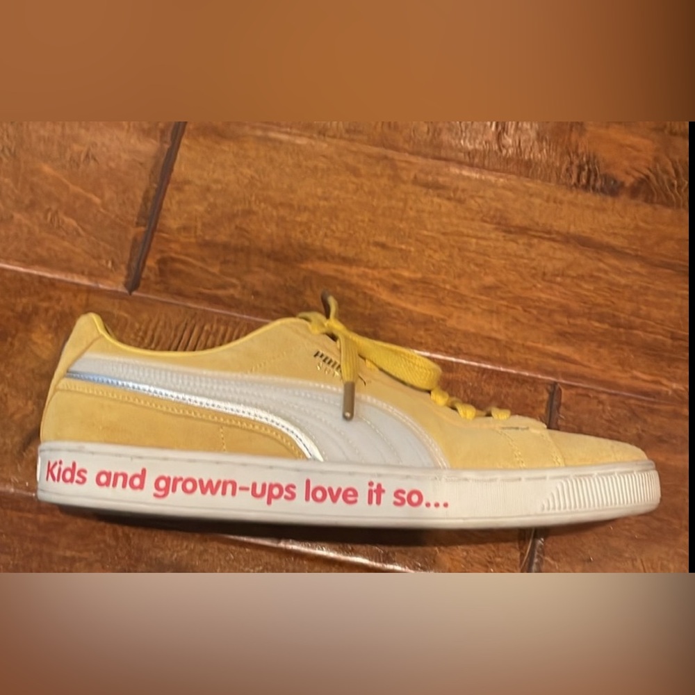 Puma Suede Triplex Haribo Mens US 10.5 EUR 44 Yellow Sneakers Shoes with Box - Picture 2 of 16